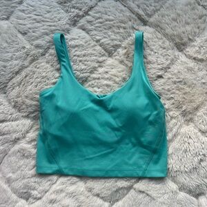 Hollister Teal Cropped Tank Top